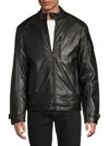 Guess Men's Stephane Faux-leather Moto Jacket In Multi