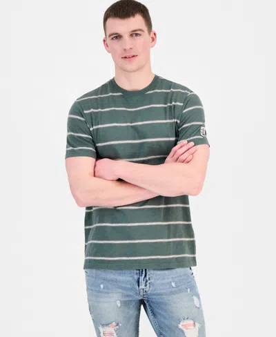 Guess Men's Striped Relaxed-fit T-shirt In Multi