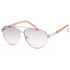 Guess Men's 60mm Black Sunglasses Gf0414-10b In Metallic