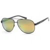 Guess Men's 61mm Black Sunglasses Gf0247-01a In Green