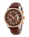 Guess Men's Techno Class Brown Dial Watch In Brown