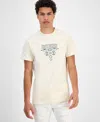 Guess Men's Triangle Logo T-shirt In White