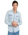 Guess Men's Truckee Denim Shirt In Blue