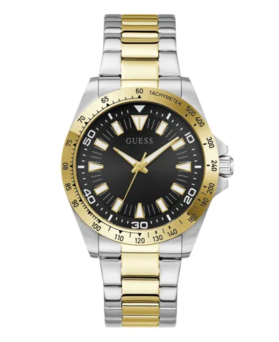Guess Men's Two-tone Stainless Steel Analog Watch, 42mm In Multi