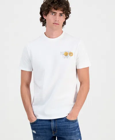 Guess Men's Vacation Graphic T-shirt In White