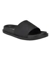 Guess Men's Vartino Elevated Slip On Pool Slides In Black