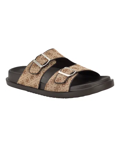 Guess Men's Verone Double Strap Fashion Slides