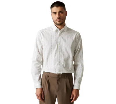 Guess Men's Vertical Striped Long-sleeve Shirt In Pink