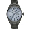 Guess Men's Vertigo Blue Dial Watch In Silver