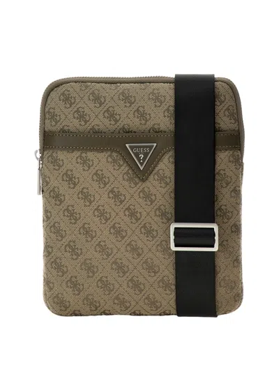 Guess Men's Vezzola Jacquard Crossbody Bag In Mlg-open G