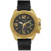 Guess Men's Viper Black Dial Watch In Gold