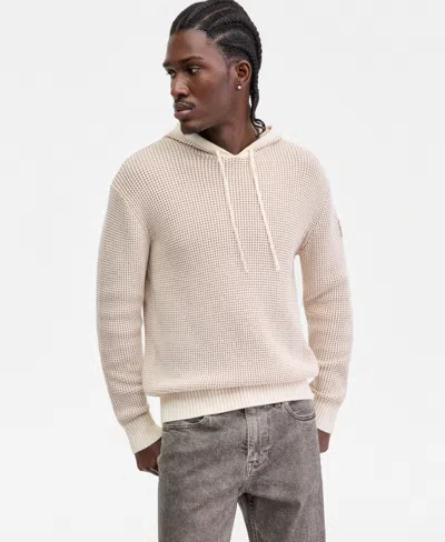 Guess Men's Waffle Hoodie Sweater In Neutral