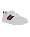 Guess Men's Walen Elevated Lace Up Fashion Sneakers In White