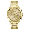 Guess Men's Multifunction Gold Tone Stainless Steel Watch, 44mm In Gold