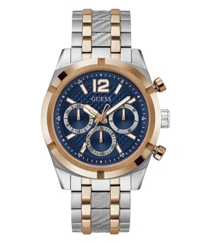 Pre-owned Guess Men's Wristwatch Resistance Gw0714g3 Stainless Steel Bicolour