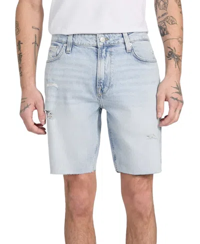 Guess Men's Wyatt Regular-fit Stretch Denim Shorts In Indigo Breeze