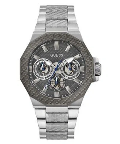 Pre-owned Guess Mens Wristwatch  Indy Gw0636g1 Multifunction Staniless Steel