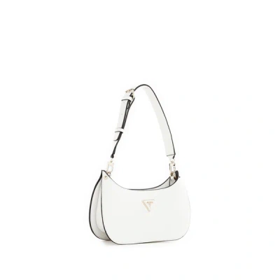 Guess Meridian Mini Shoulder Bag In White