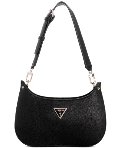 Guess Meridian Small Top Zip Shoulder Bag In Black