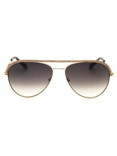 Guess Metal Aviator Women's Sunglasses In Brown