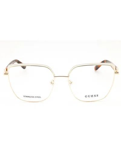 Guess Metal Cat Eye Women's Eyeglasses - Stylish Frame In Pattern