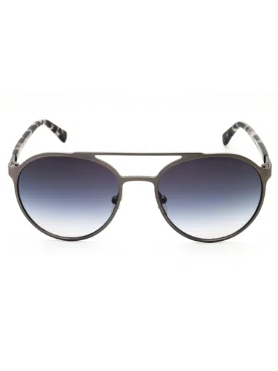 Guess Metal Round Men's Sunglasses In Black