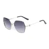 Guess Gray Metal Sunglasses In Blue