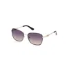 Guess Gold Metal Sunglasses In Blue