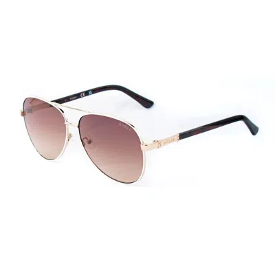 Guess White Metal Sunglasses In Multi