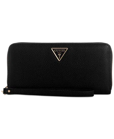 Guess Micaela Boxed Large Zip-around Wallet In Bke