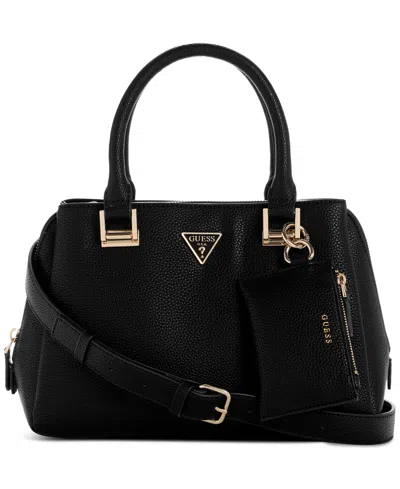 Guess Micaela Small Girlfriend Satchel In Black