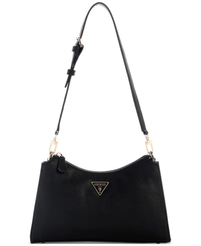 Guess Micaela Top-zip Shoulder Bag In Black
