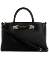 Guess Mimina Girlfriend Medium Satchel Bag In Black