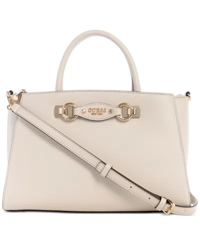 Guess Mimina Girlfriend Medium Satchel Bag In Gray