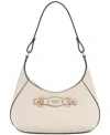 Guess Mimina Small Top Zip Shoulder Bag In Gray