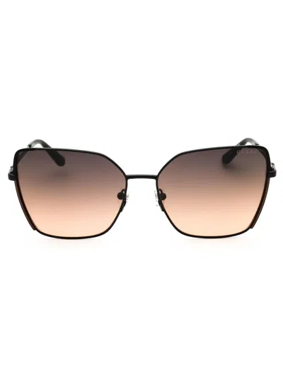 Guess Mini Cat-eye Sunglasses For Women In Brown