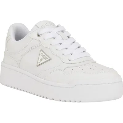 Guess Miram Platform Sneaker In White