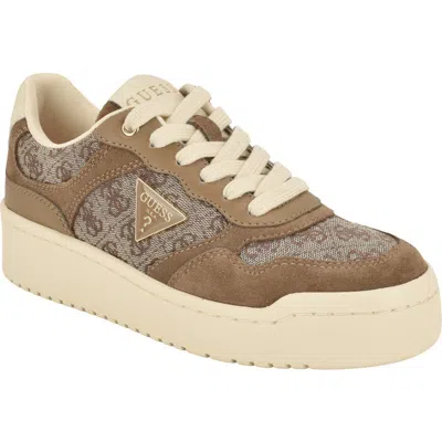 Guess Miriam Platform Sneaker In Brown