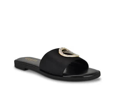 Guess Mirria Slide Sandal In Black
