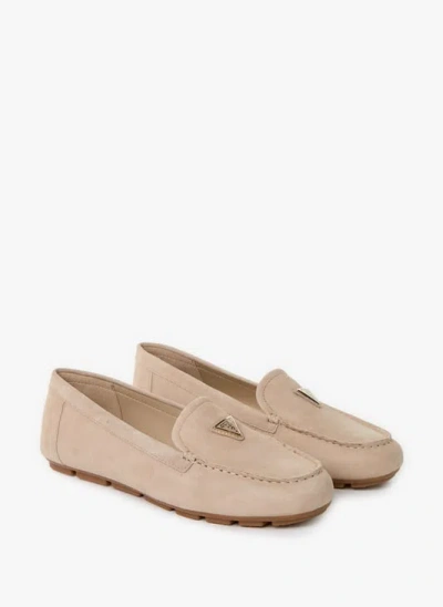 Guess Mocassins En Cuir In Neutral