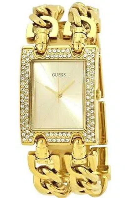 Pre-owned Guess Mod Heavy Metal Analogue Quartz Ladies Watch W0072l1