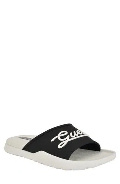 Guess Molar Slide Sandal In Black