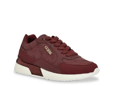 Guess Moxea Sneaker In Burgundy