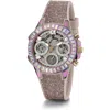 Guess Multicolor Silicone Watch In Multi