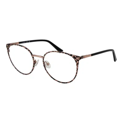 Guess Multicolor Metal Glasses Women's (frames) In Brown