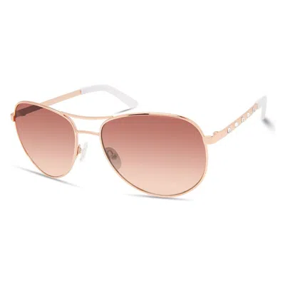 Guess Multicolor Metal Sunglasses In Pink