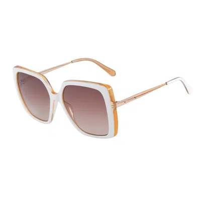 Guess Multicolor Metal Sunglasses In Gold