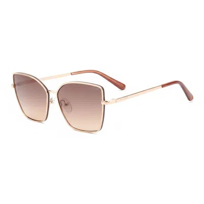 Guess Multicolor Metal Sunglasses In Brown