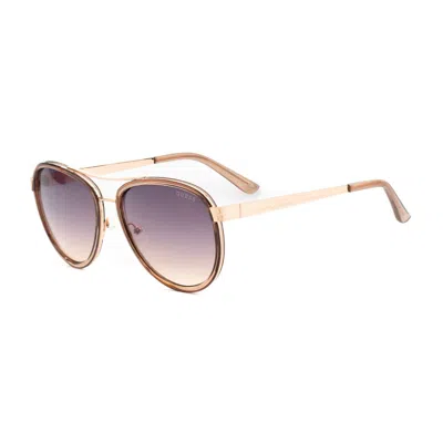 Guess Multicolor Metal Sunglasses In Gold