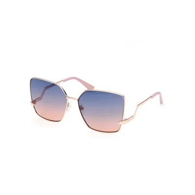 Guess Multicolor Metal Sunglasses In Blue